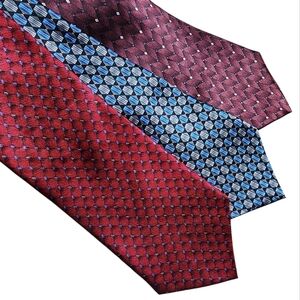 ZIGGURAT by MULBERRY NECKWEAR 100% silk ties, set of 3